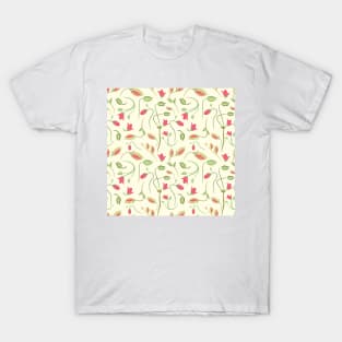 seamless summer tiny floral pattern T-Shirt